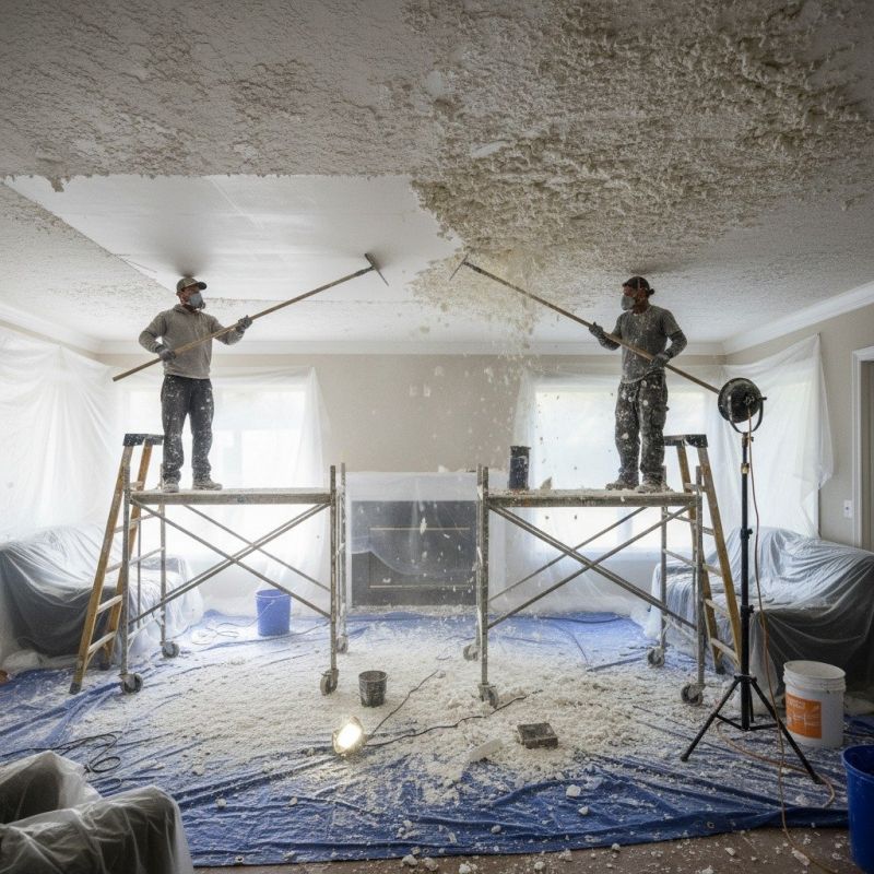 Popcorn Ceiling Painting