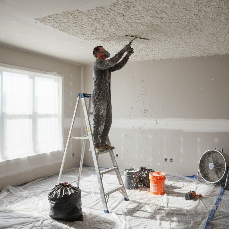 Popcorn Ceiling Painting