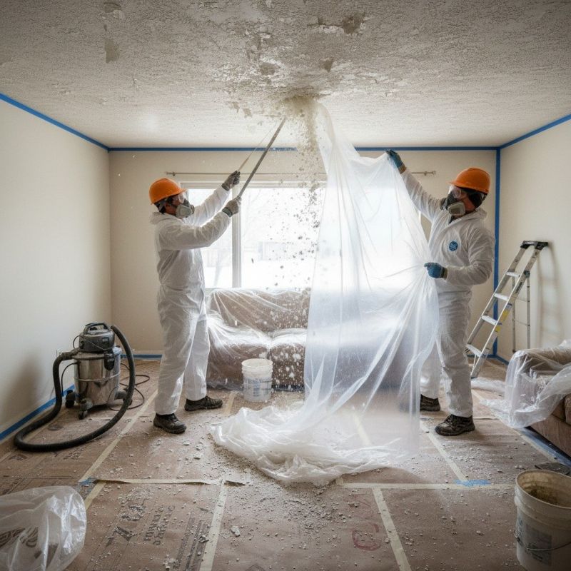 Popcorn Ceiling Painting