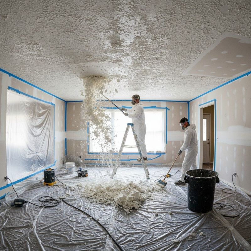 Popcorn Ceiling Painting