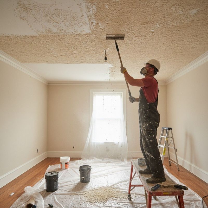 Popcorn Ceiling Painting